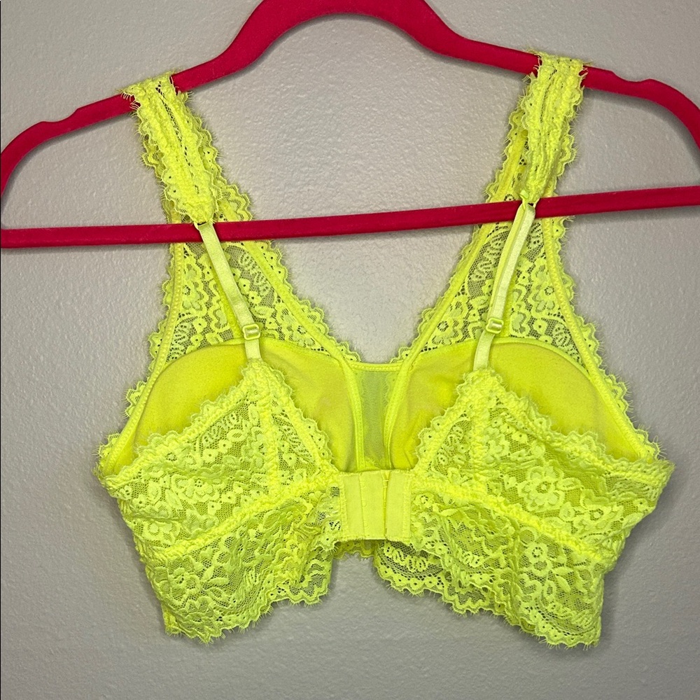 Aerie Neon Yellow Lace Bralette - Picture 5 of 7